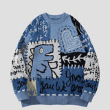 Dinosaur Jacquard Knit Sweater