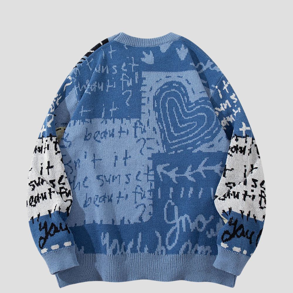 Dinosaur Jacquard Knit Sweater