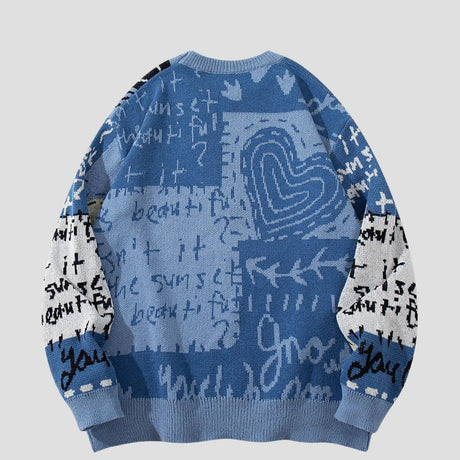 Dinosaur Jacquard Knit Sweater