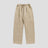 Front view of the Draped Cotton Casual Pants showcasing the relaxed fit