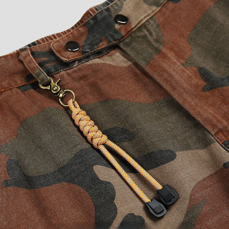 Drawstring Camouflage Shorts