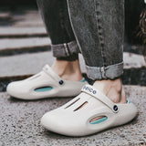 Soled Clogs featuring the breathable material