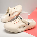 Soled Clogs featuring the breathable material