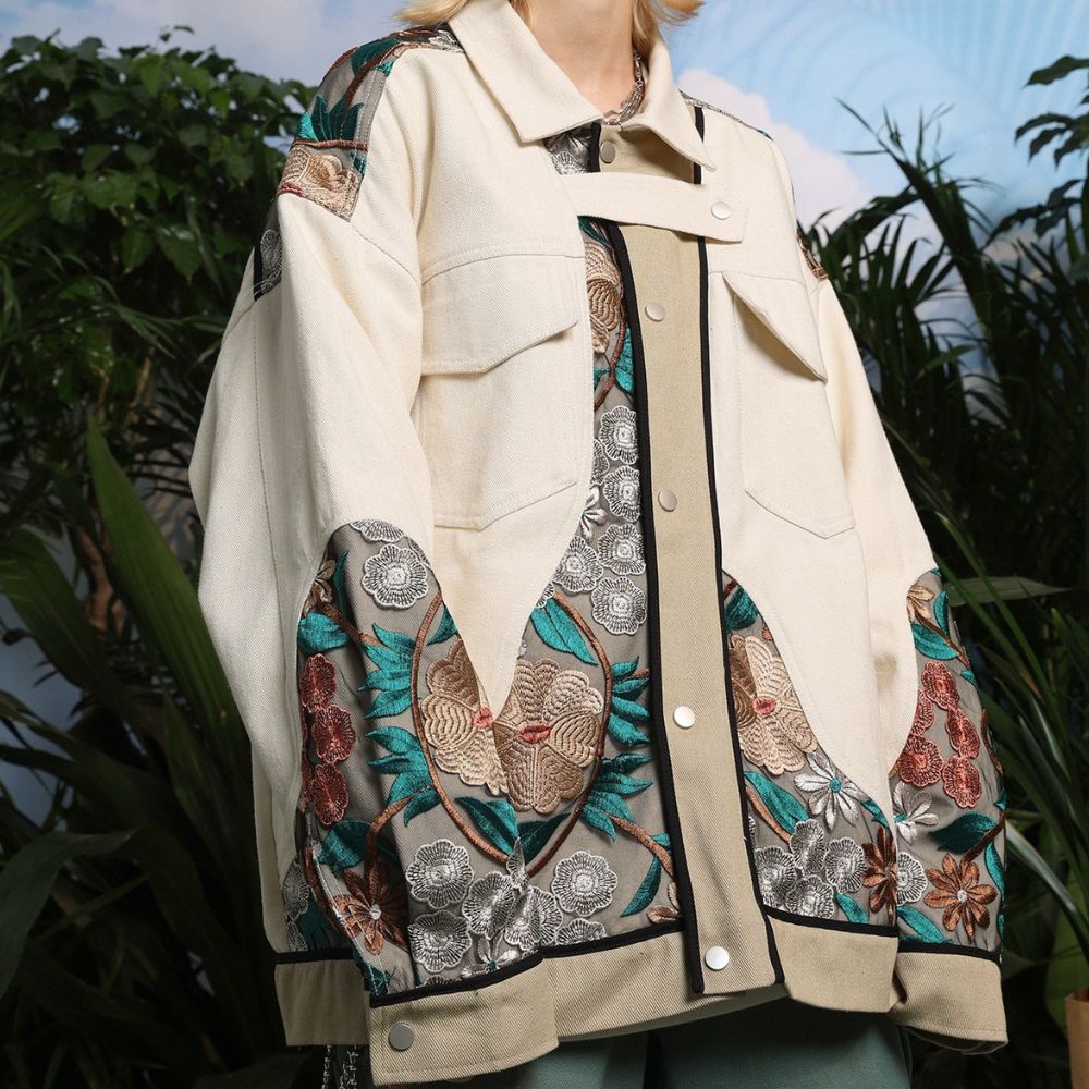 Embroidered Patchwork Jacket