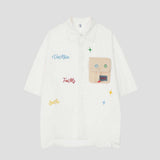 Embroidered Oversize Shirt