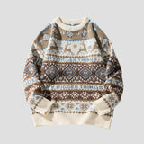 Sweater featuring ethnic pattern design for casual style
