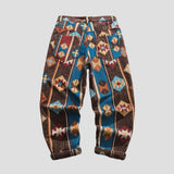 Vintage Ethnic Print Loose Pants