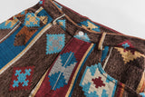 Vintage Ethnic Print Loose Pants