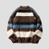 Striped Faux Mink Sweater for a stylish winter look
