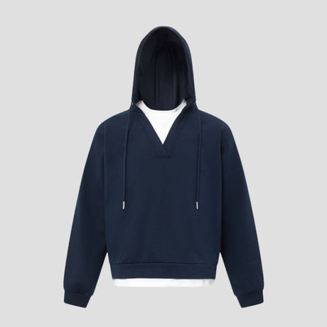 Trendy Hoodie with Splicing
