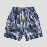Street style hip-hop cotton shorts with a loose fit.