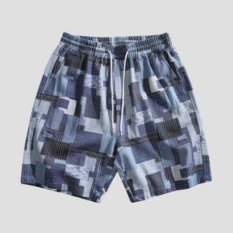 Street style hip-hop cotton shorts with a loose fit.