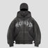 Gothic Letter Double Hood Hoodie