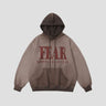 Gradient Spray Letter Hooded Sweatshirt