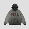 Gradient Spray Letter Hooded Sweatshirt