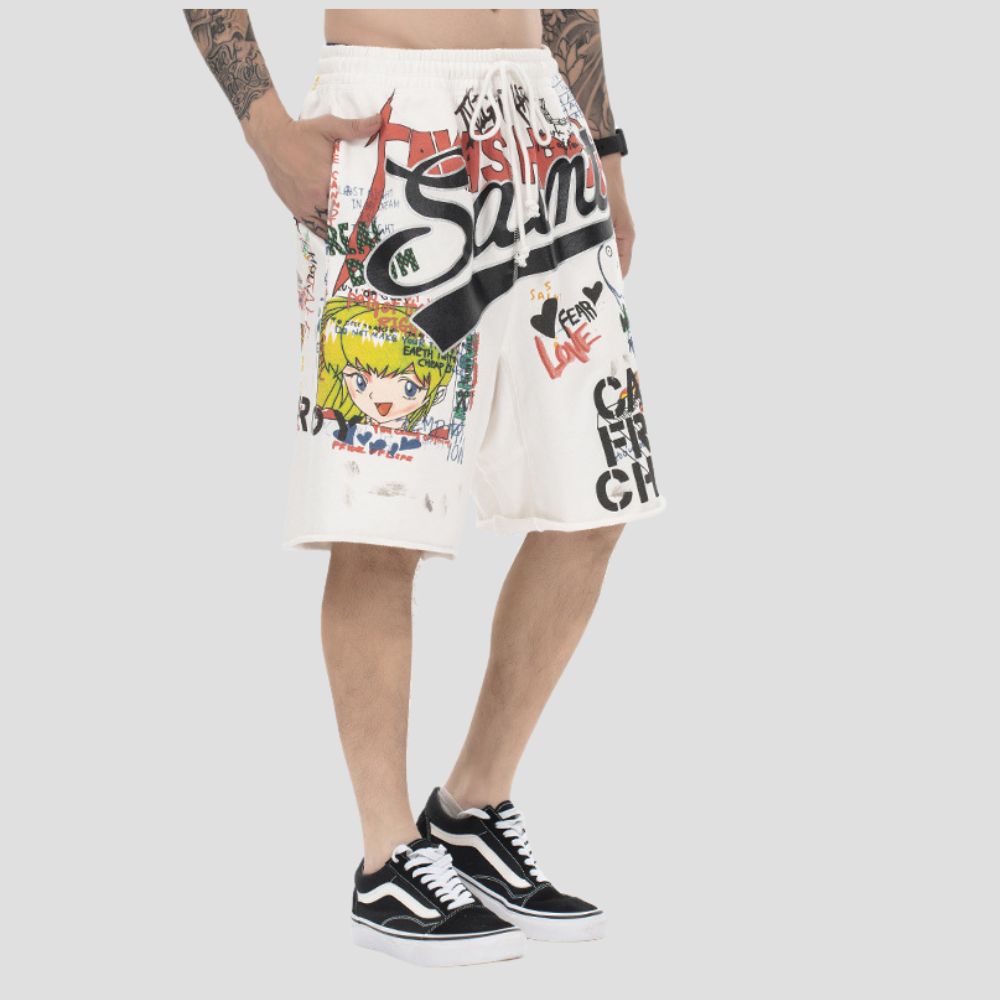 Graffiti Hand-drawn Shorts