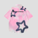 Graffiti Meteor Print Shirt