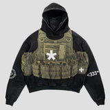333 Tactical Vest Print Hoodie