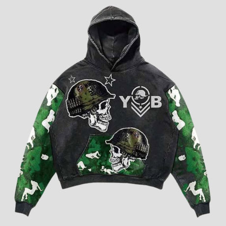 Graphic Print Hooded Sweatshirt