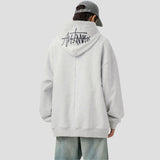 The hood of the Hand-Drawn Letter Hoodie, providing warmth and a fashionable look.
