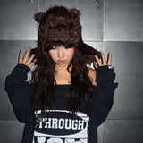 Harajuku Bear Plush Warm Hat
