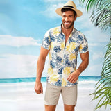 Camisa hawaiana de manga corta