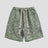 Tropical plant fiber texture shorts