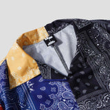 Vibrant paisley shirt with cooling fabric and hip-hop inspired design.