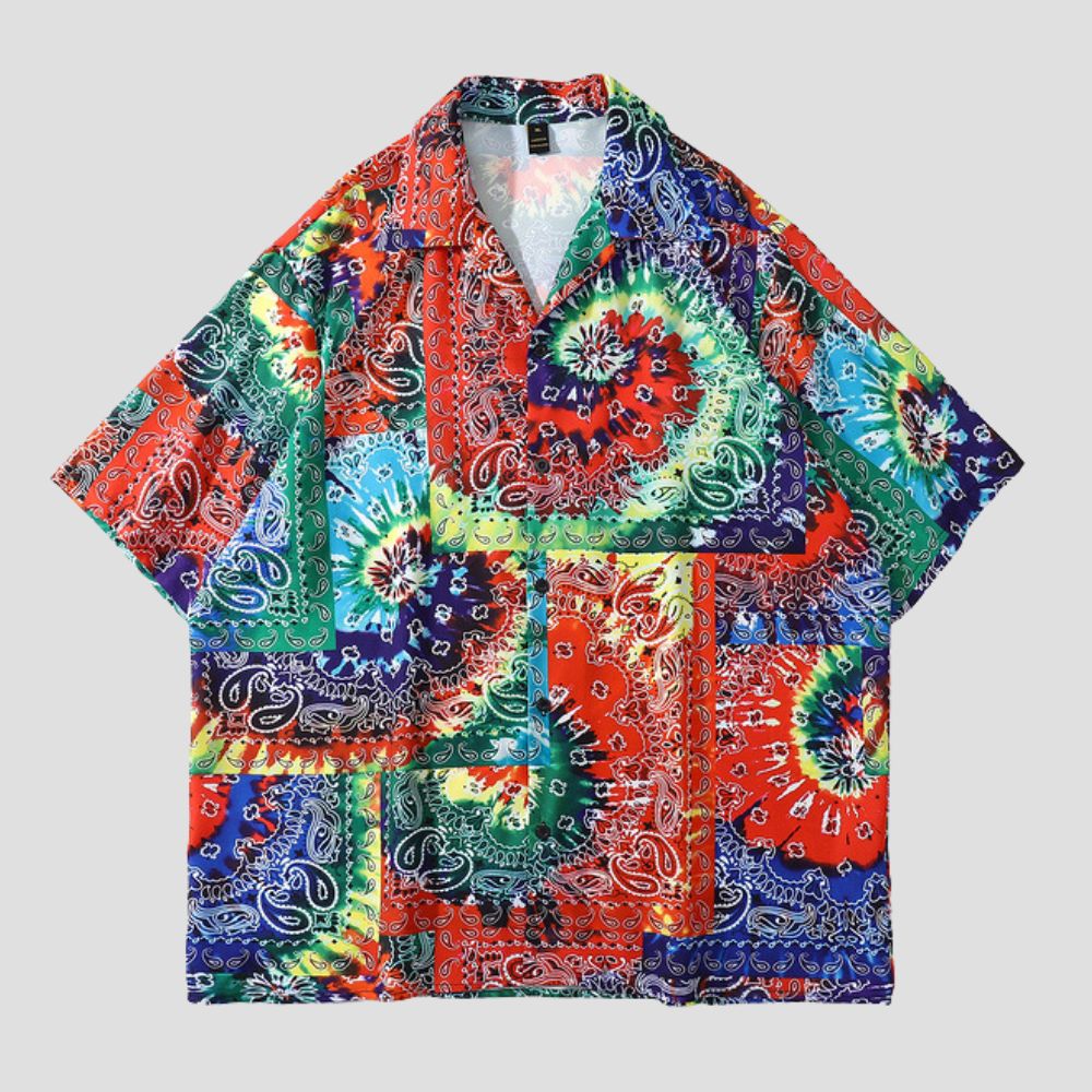 Hawaiian Vibes Cuban Collar Shirt