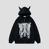 Street style hoodie with hip-hop influence