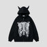 Street style hoodie with hip-hop influence