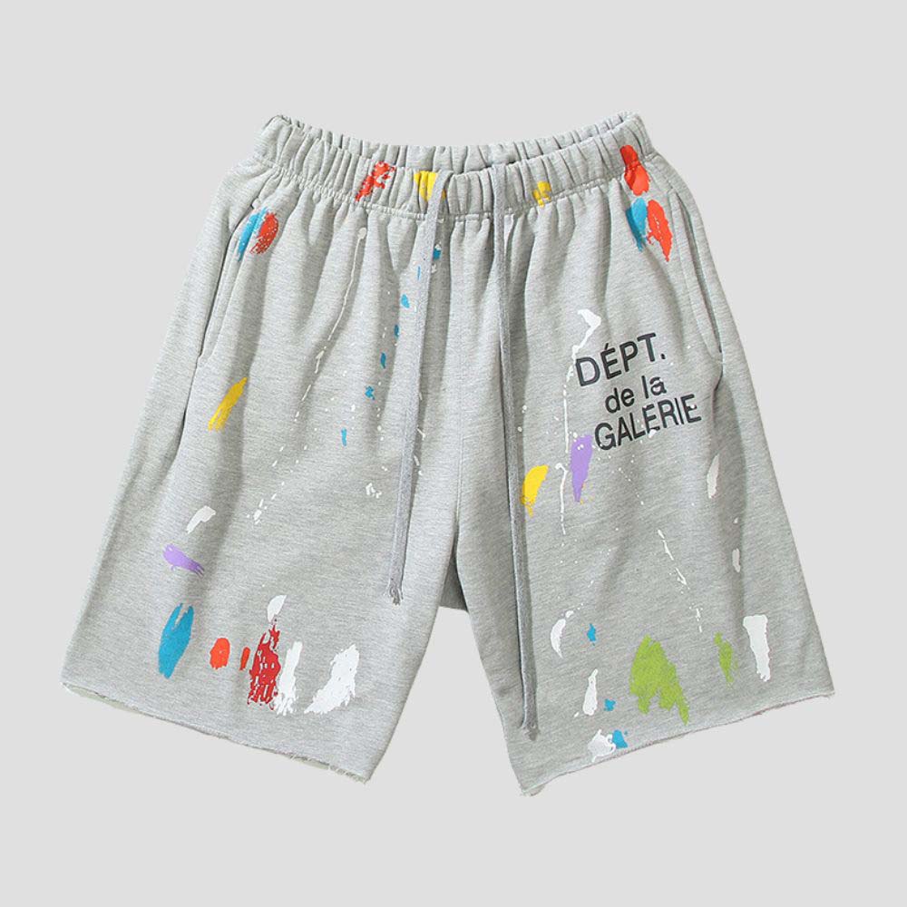 Stylish quick-dry shorts with hip-hop graffiti motif