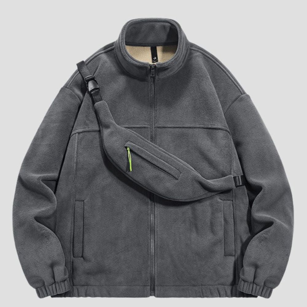 Insulated Sweatshirt with Shoulder Bag