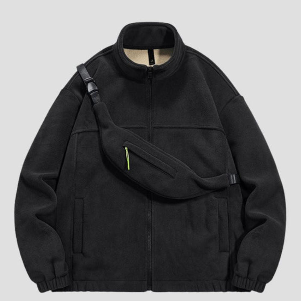 Insulated Sweatshirt with Shoulder Bag