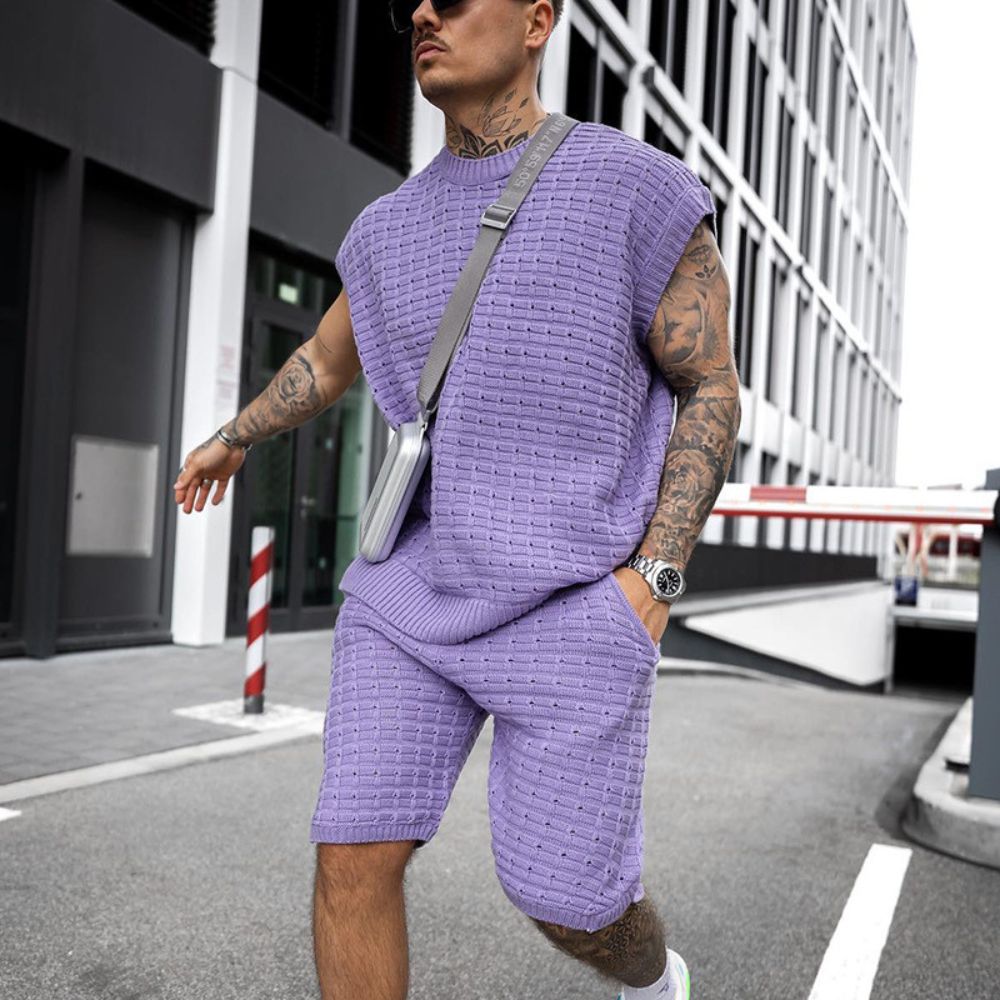 Urban Waffle Knit Set