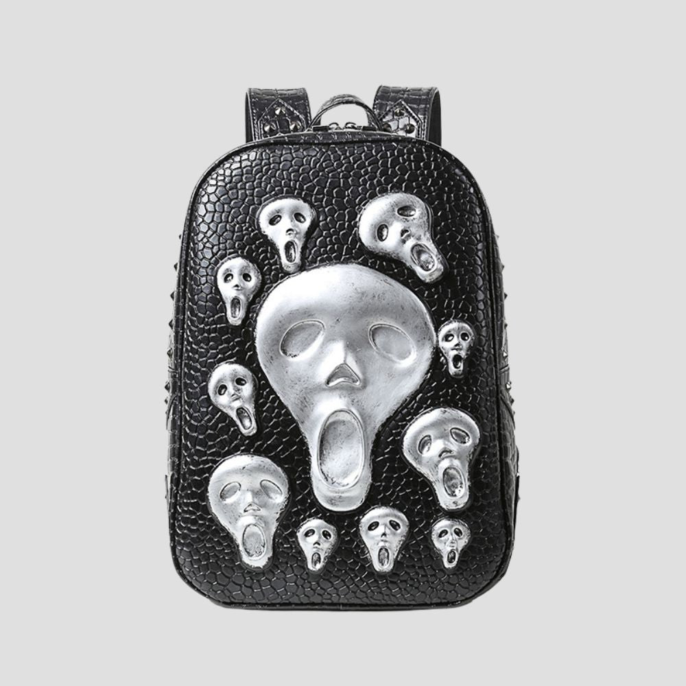 Hip-hop inspired skull backpack