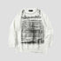 Front view of Letter Print Sweater showcasing bold letter design