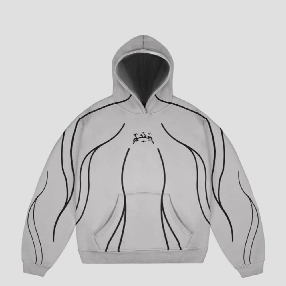 Line Art Trendy Hoodie