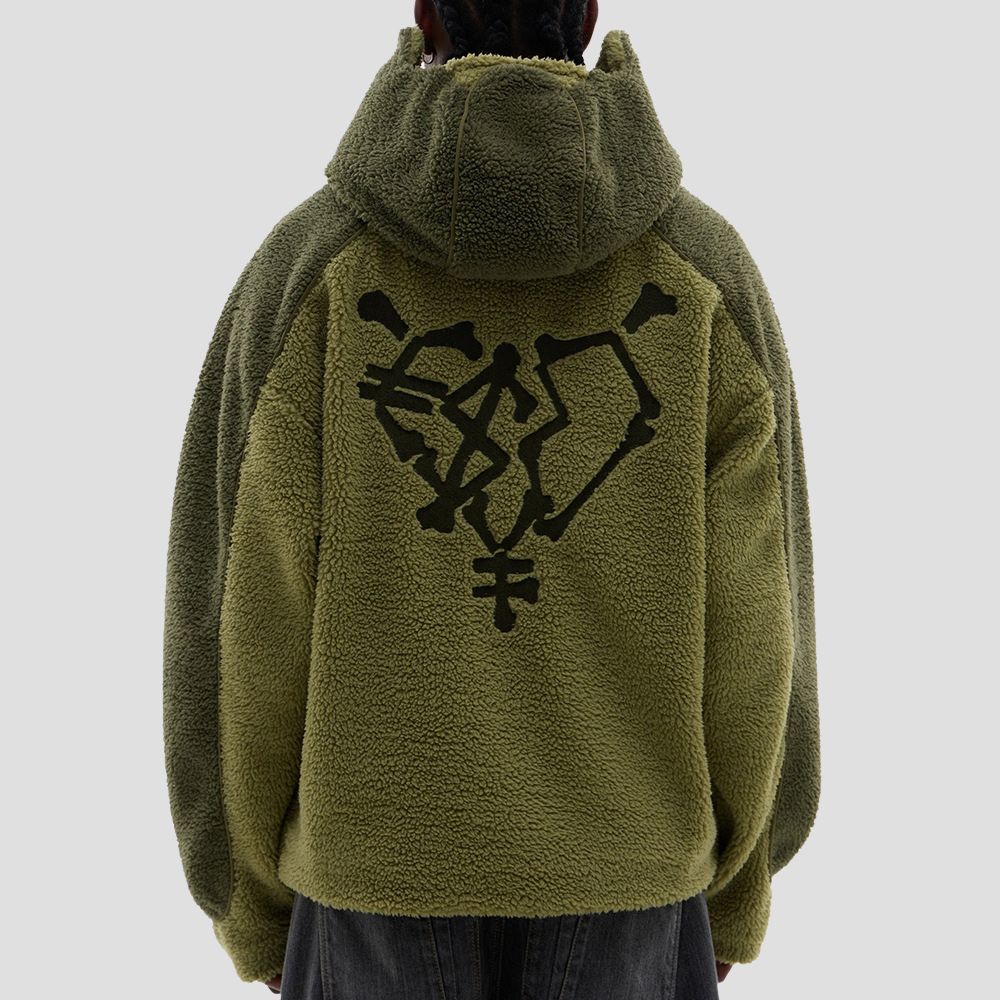 Loose-Fit Casual Sherpa Jacket