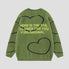 Cozy sweater with heart design for casual wear
