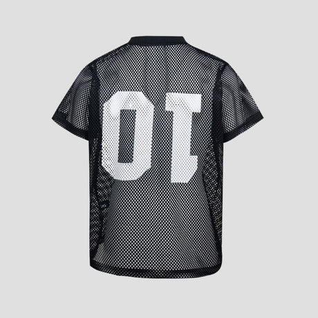 Vintage Mesh Number Print T-Shirt