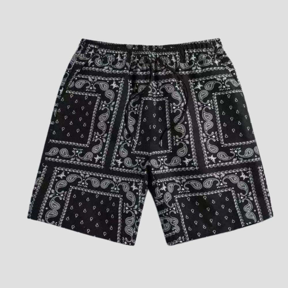 Quick-dry streetwear shorts with classical art design