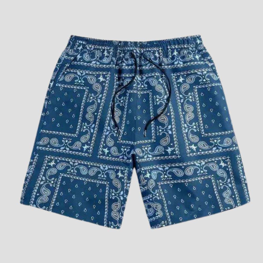 Breathable hip-hop inspired shorts with classical artwork