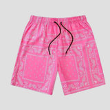 Stylish quick-dry shorts with hip-hop and classical art motifs