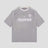 Street-style hip-hop tee with liquid metallic sheen.