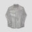 Metallic textured niche hollow-out shirt with an avant-garde street style.