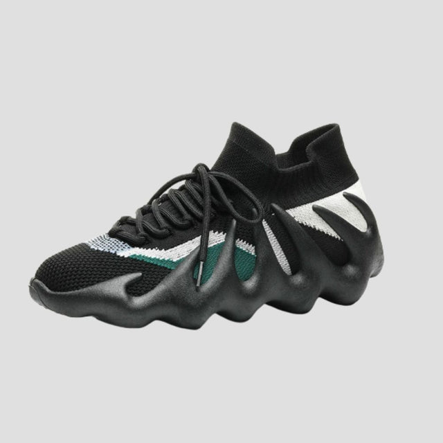 Front view of Octopus Yeezy-style Sneakers