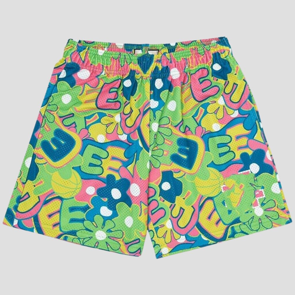 Stylish unisex shorts with a casual athletic style, quick-dry material, and breathable mesh.