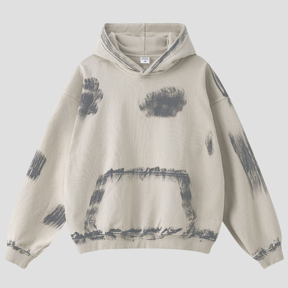 Painted Vintage Distressed Hoodie