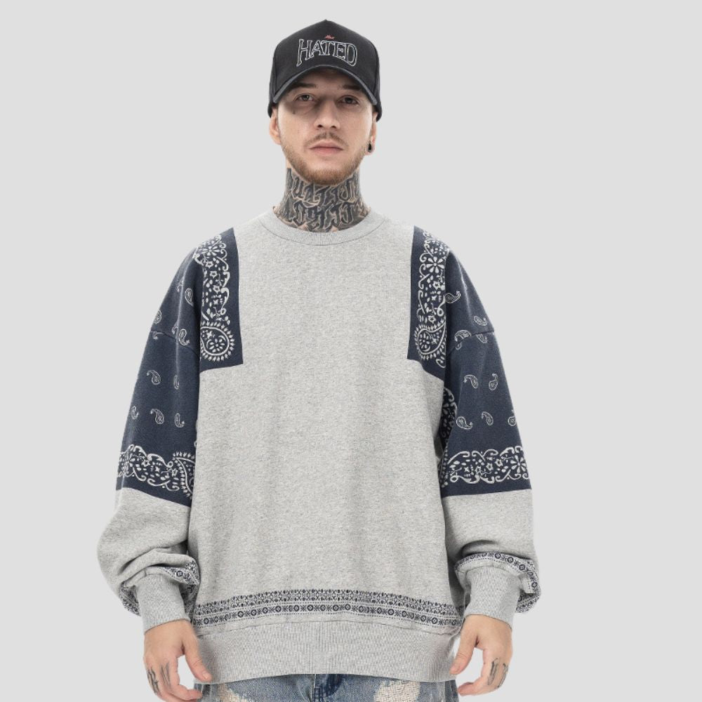 Paisley Patchwork Sweatshirt